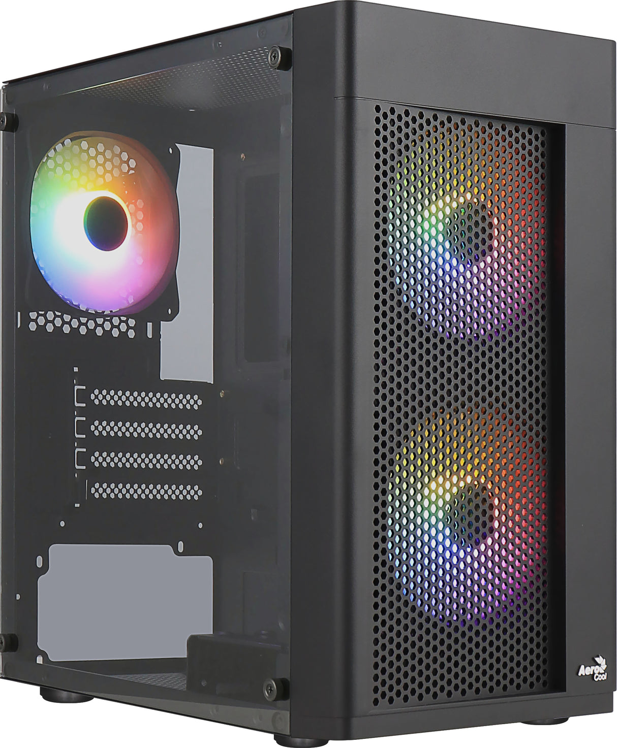 Boîtier PC - AEROCOOL - Hexform G v2 (Noir) - Mini tour - Format Micro-ATX - Sans alimentation