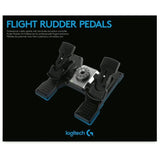 Pédalier - Filaire - Saitek by Logitech G - Pro Flight Rudder Pedals - Compatible PC - Noir