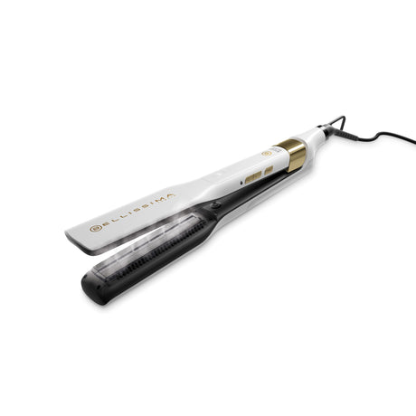 Lisseur Vapeur Professionnel - Bellissima - Steam Elixir - Plaque Céramique + Huile d'Argan - 4 Températures