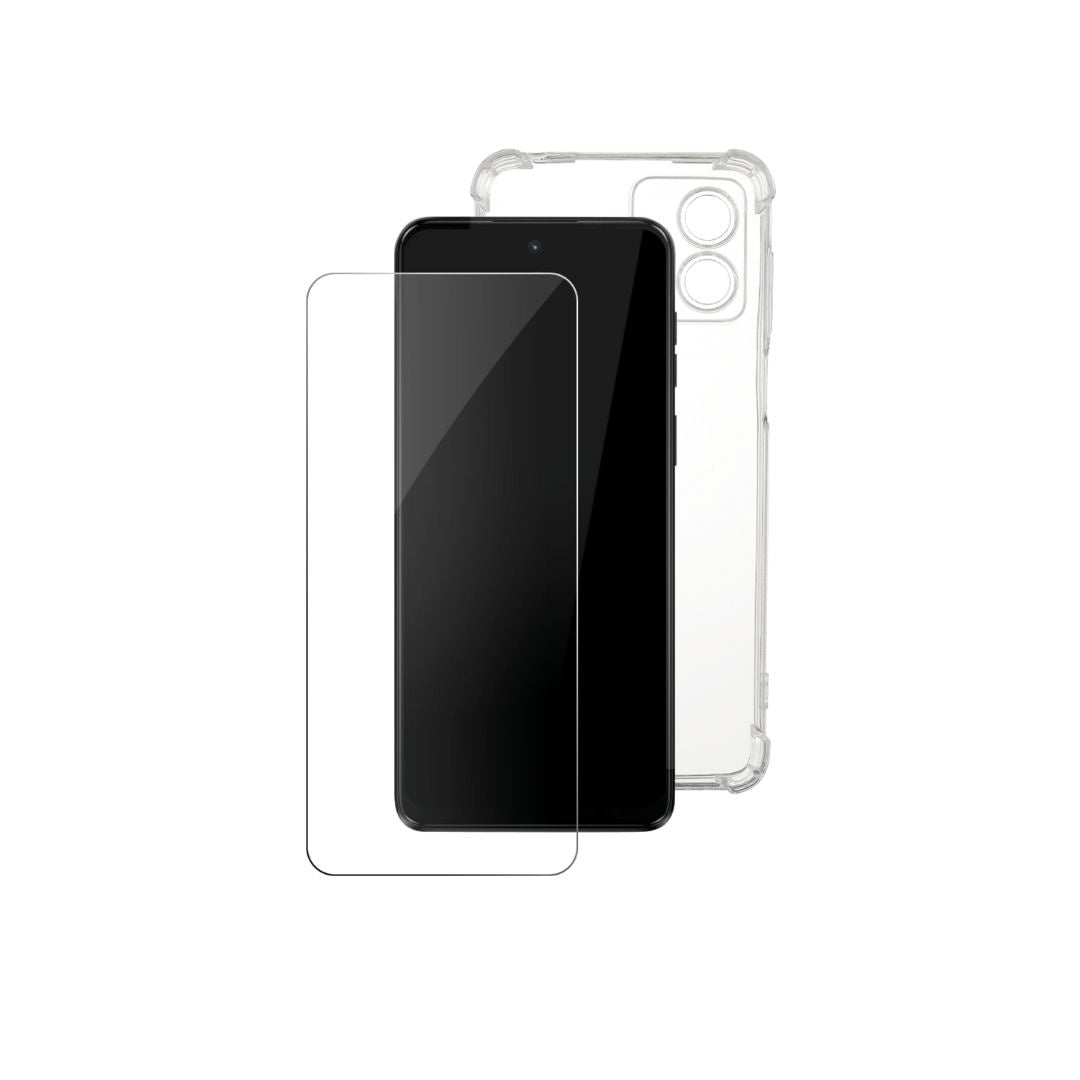 WE PACK verre trempé et coque de protection transparente MOTOROLA MOTO G14