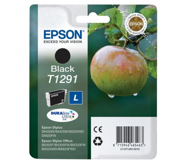 Cartouche d'encre Epson Pomme T1291 (Noir)