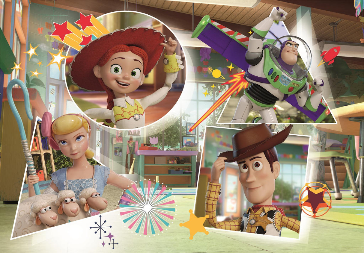 Puzzle 104 pieces -  Clementoni - Toy Story - Puzzle Enfant - Des 6 ans - Pieces Super Color