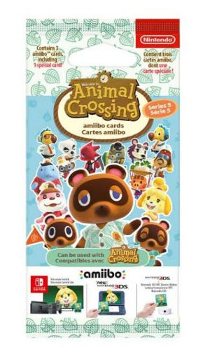 Cartes Amiibo - Animal Crossing Série 5 • Contient 3 cartes dont 1 spéciale