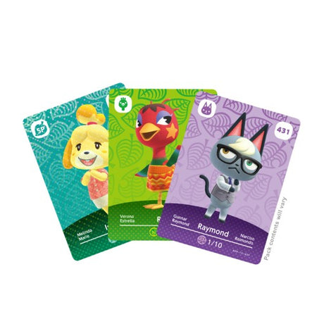 Cartes Amiibo - Animal Crossing Série 5 • Contient 3 cartes dont 1 spéciale