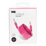 C ble Jack/Jack M/M plat 1.50m - fushia 3.5mm