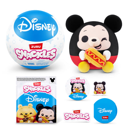 Capsule surprise - Peluche - ZURU - Snackles Disney - Modele aléatoire -13 cm - Des 3 ans