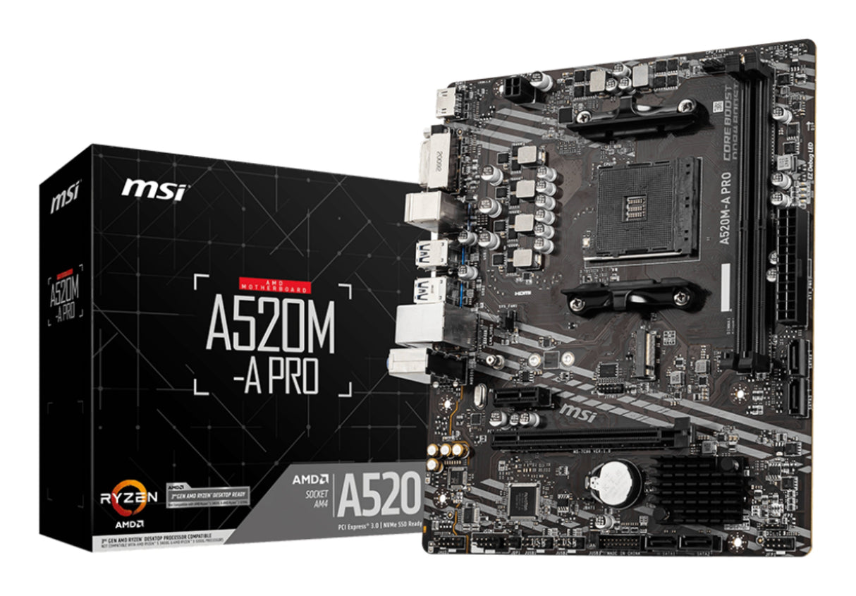 Carte Mére MSI A520M-A Pro (AM4) Micro ATX