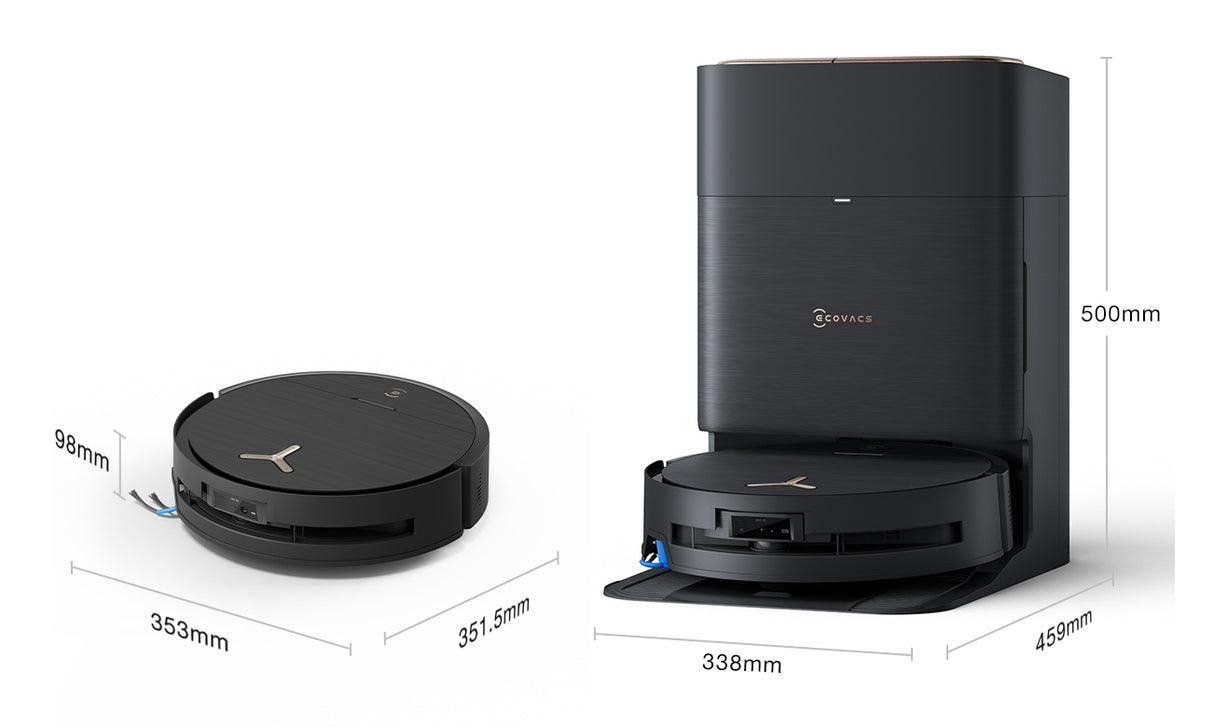 ECOVACS DEEBOT X9 PRO OMNI Robot Aspirateur Laveur - 16600Pa - Ultra-fin - Technologie BLAST - Auto-nettoyage instantané