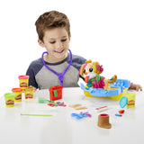 Play-Doh Le cabinet vétérinaire avec chien, avec 5 pots de pâte a modeler et 10 outils, jouet périscolaire, Les classiques