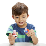 Play-Doh Peppa et le camion de glaces, figurines Peppa et George, 5 pots de pâte a modeler, des 3 ans