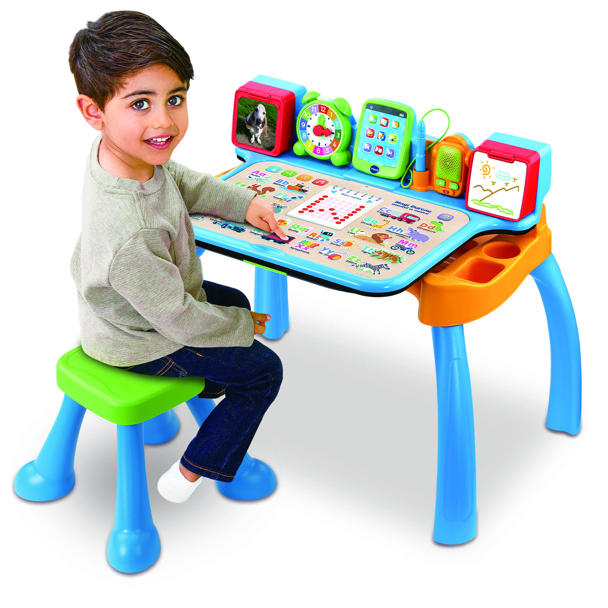VTECH - MAGIBUREAU INTERACTIF ET MUSICAL 6 EN 1 - Multicolore