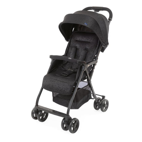 CHICCO Poussette compacte Ohlala 3 -  Des la naissance - Jusqu'a 15kg - Dossier inclinable - Arceau de sécurité - Jet black