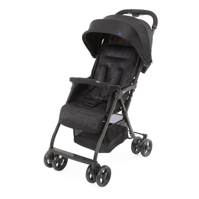 CHICCO Poussette compacte Ohlala 3 -  Des la naissance - Jusqu'a 15kg - Dossier inclinable - Arceau de sécurité - Jet black