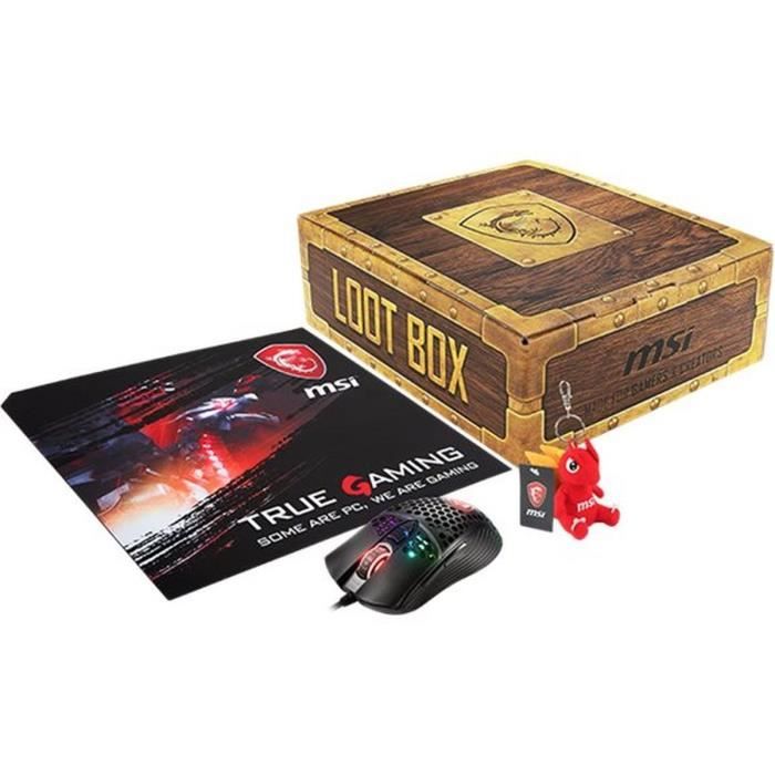 Loot Box 1 ( Souris gaming + Tapis souris + porte clÈs Lucky Dragon)