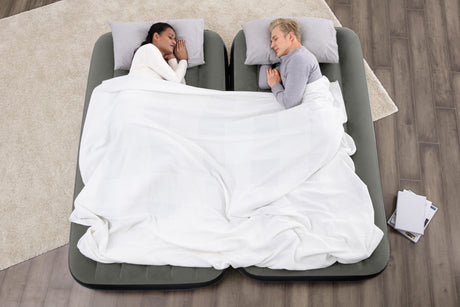 Lit 3 en 1 - BESTWAY - Airbed Tritech™ Connect and Rest™ - Lits jumeaux, lit surélevé, lit king size - 188 x 99 x 25 cm - 150 kg