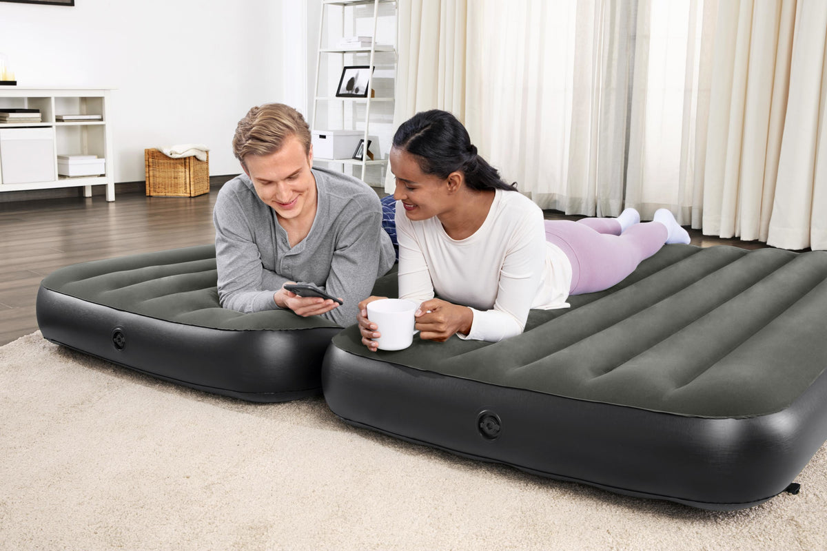 Lit 3 en 1 - BESTWAY - Airbed Tritech™ Connect and Rest™ - Lits jumeaux, lit surélevé, lit king size - 188 x 99 x 25 cm - 150 kg