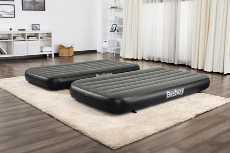 Lit 3 en 1 - BESTWAY - Airbed Tritech™ Connect and Rest™ - Lits jumeaux, lit surélevé, lit king size - 188 x 99 x 25 cm - 150 kg