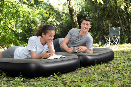 Lit 3 en 1 - BESTWAY - Airbed Tritech™ Connect and Rest™ - Lits jumeaux, lit surélevé, lit king size - 188 x 99 x 25 cm - 150 kg