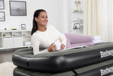Lit 3 en 1 - BESTWAY - Airbed Tritech™ Connect and Rest™ - Lits jumeaux, lit surélevé, lit king size - 188 x 99 x 25 cm - 150 kg