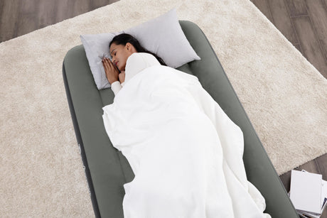 Lit 3 en 1 - BESTWAY - Airbed Tritech™ Connect and Rest™ - Lits jumeaux, lit surélevé, lit king size - 188 x 99 x 25 cm - 150 kg