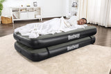 Lit 3 en 1 - BESTWAY - Airbed Tritech™ Connect and Rest™ - Lits jumeaux, lit surélevé, lit king size - 188 x 99 x 25 cm - 150 kg