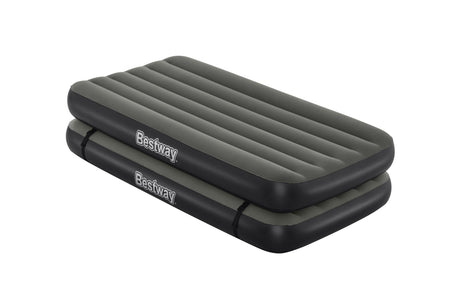 Lit 3 en 1 - BESTWAY - Airbed Tritech™ Connect and Rest™ - Lits jumeaux, lit surélevé, lit king size - 188 x 99 x 25 cm - 150 kg