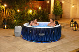 Spa gonflable BESTWAY - Lay-Z-Spa Hollywood - 196 x 66 cm - 4 a 6 places - Rond (Couverture, cartouche, diffuseur, LED...)