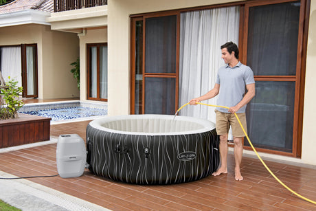 Spa gonflable BESTWAY - Lay-Z-Spa Hollywood - 196 x 66 cm - 4 a 6 places - Rond (Couverture, cartouche, diffuseur, LED...)