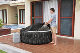 Spa gonflable BESTWAY - Lay-Z-Spa Hollywood - 196 x 66 cm - 4 a 6 places - Rond (Couverture, cartouche, diffuseur, LED...)