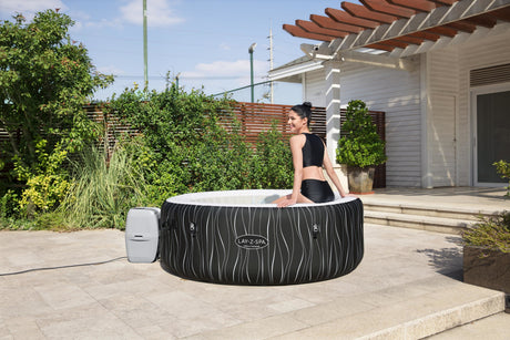 Spa gonflable BESTWAY - Lay-Z-Spa Hollywood - 196 x 66 cm - 4 a 6 places - Rond (Couverture, cartouche, diffuseur, LED...)
