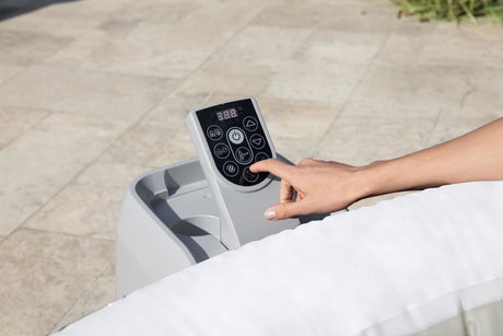 Spa gonflable BESTWAY - Lay-Z-Spa Hollywood - 196 x 66 cm - 4 a 6 places - Rond (Couverture, cartouche, diffuseur, LED...)