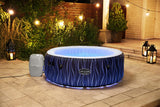 Spa gonflable BESTWAY - Lay-Z-Spa Hollywood - 196 x 66 cm - 4 a 6 places - Rond (Couverture, cartouche, diffuseur, LED...)