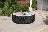 Spa gonflable BESTWAY - Lay-Z-Spa Hollywood - 196 x 66 cm - 4 a 6 places - Rond (Couverture, cartouche, diffuseur, LED...)