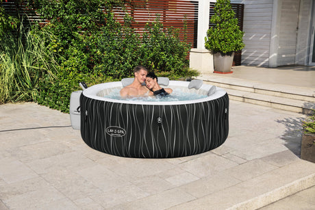 Spa gonflable BESTWAY - Lay-Z-Spa Hollywood - 196 x 66 cm - 4 a 6 places - Rond (Couverture, cartouche, diffuseur, LED...)
