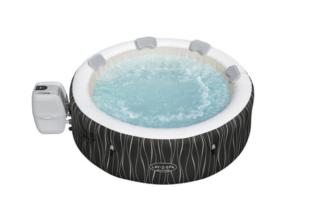 Spa gonflable BESTWAY - Lay-Z-Spa Hollywood - 196 x 66 cm - 4 a 6 places - Rond (Couverture, cartouche, diffuseur, LED...)