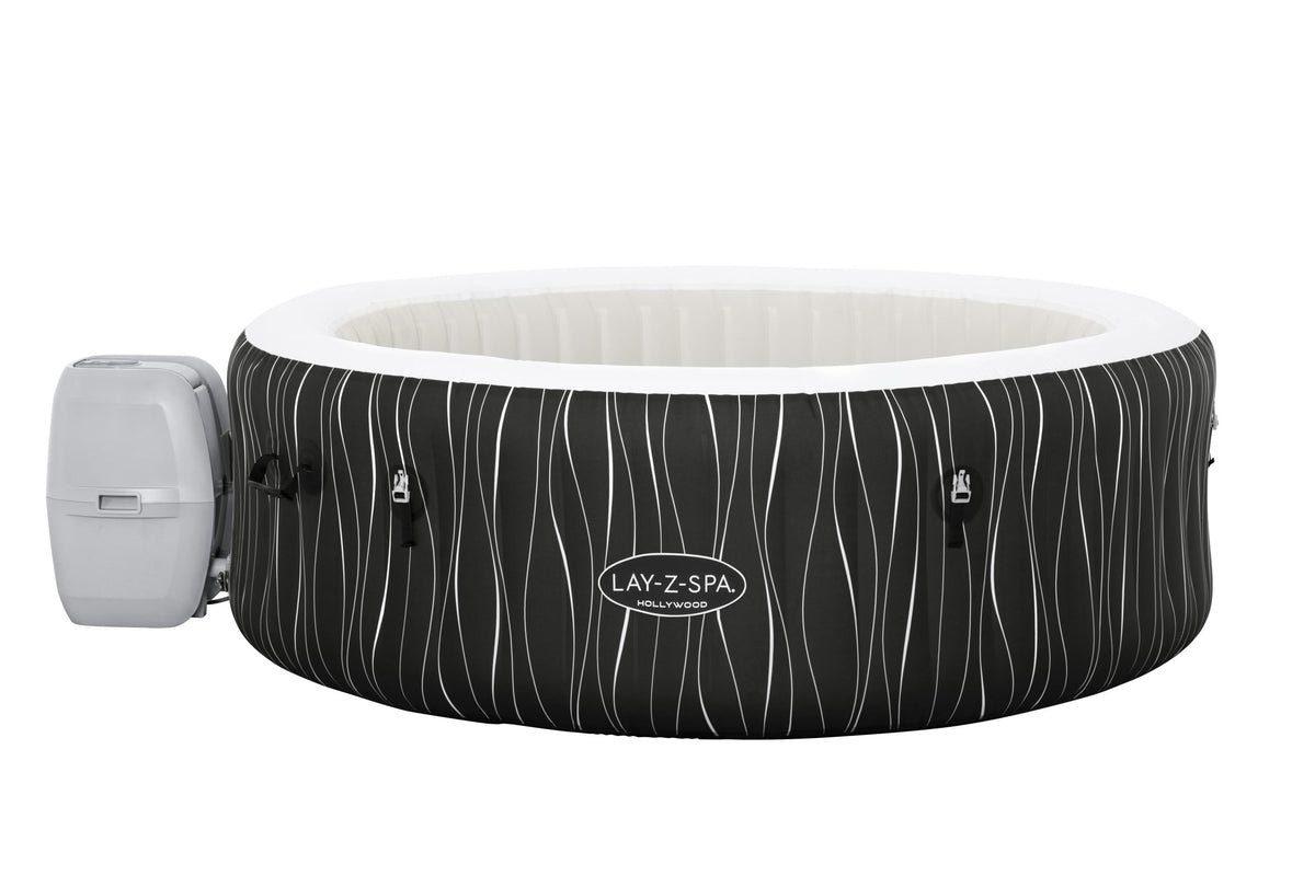 Spa gonflable BESTWAY - Lay-Z-Spa Hollywood - 196 x 66 cm - 4 a 6 places - Rond (Couverture, cartouche, diffuseur, LED...)