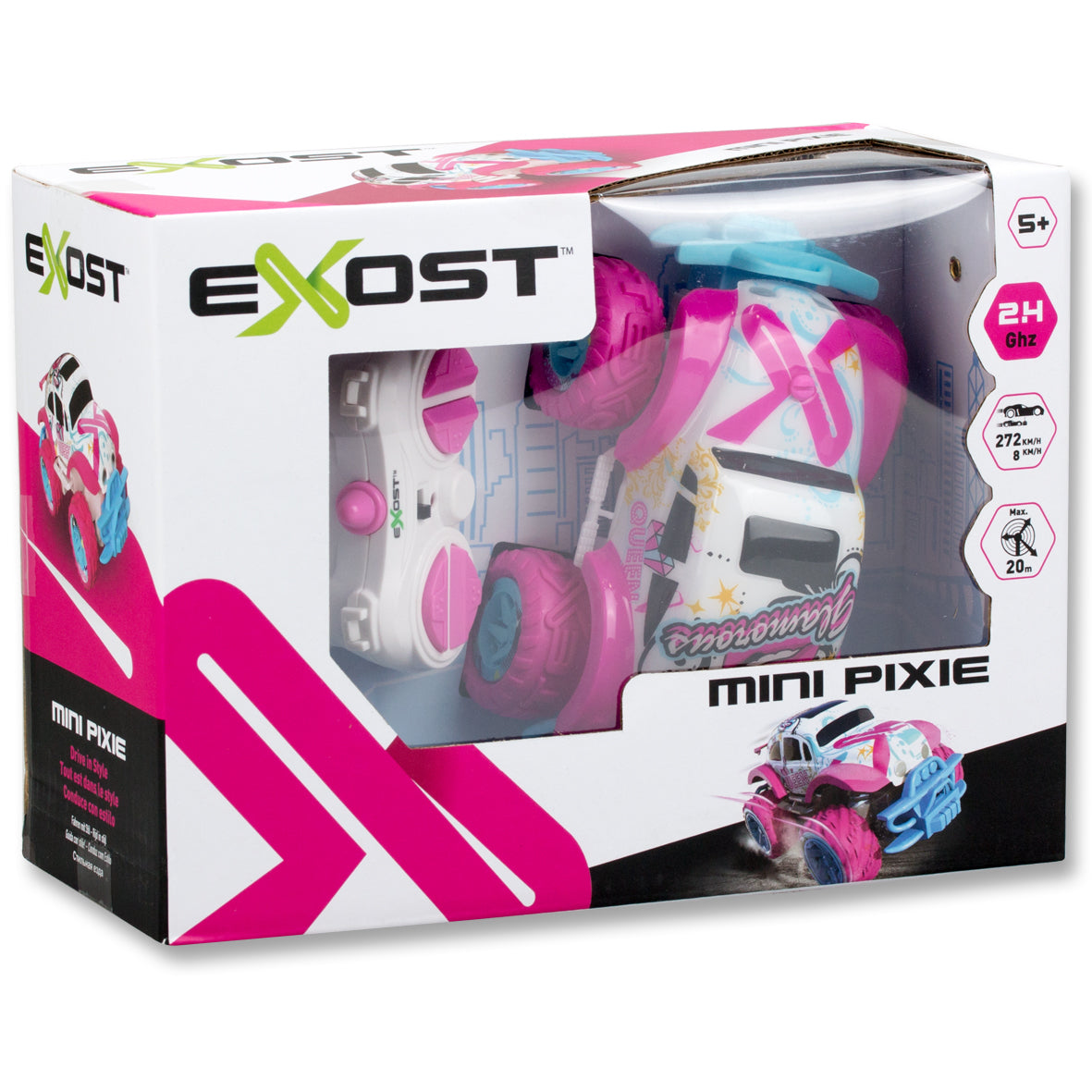 Voiture télécommandée tout-terrain rose EXOST MINI PIXIE - Format mini 14 cm - Des 5 ans