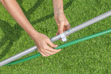 Kit de nettoyage piscine jusqu'a 3,96m - Bestway - Aquaclear - épuisette et tete d'aspirateur