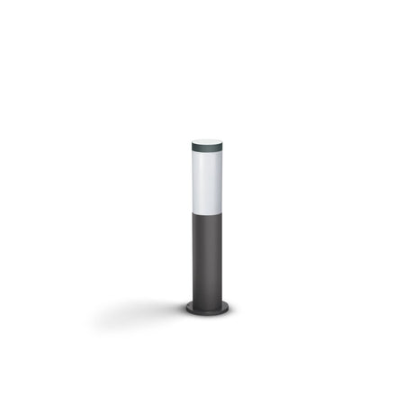 Lampadaire extérieur sur poteau - UTRECHT - Poteau anthracite - 1x20 W - Haute tension