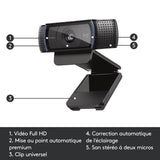 Webcam - Full HD 1080p - Logitech - C920 - Microphone intégré