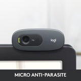 Webcam - 720p - Logitech - C270 - Microphone intÈgrÈ - Noir