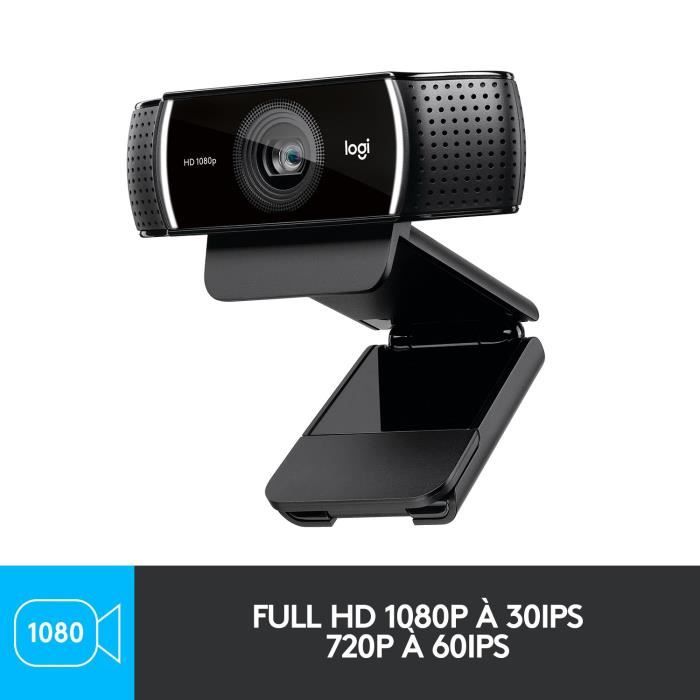 Webcam - Full HD 1080p - Logitech - C922 Pro - Stream - Noir