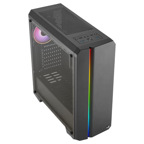 Boitier Moyen Tour ATX AeroCool Genesis v2 RGB avec panneau vitré (Noir)