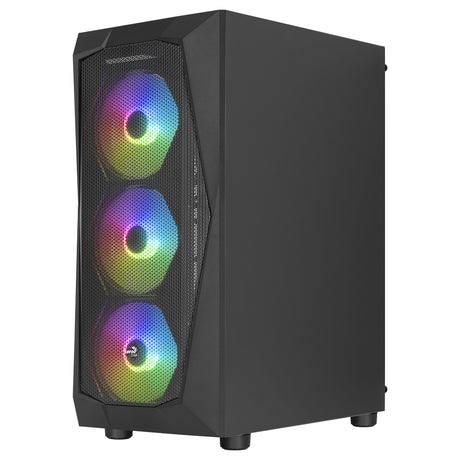 Boitier Moyen Tour ATX AeroCool Falcon-A RGB avec panneau vitré (Noir)