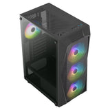 Boitier Moyen Tour ATX AeroCool Falcon-A RGB avec panneau vitré (Noir)