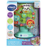 VTECH BABY - La Grande Roue des Baby Loulous - Roue musicale avec ventouse anti-chute - Vert/Multicolore