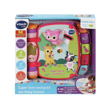 VTECH BABY - Super Livre Enchanté des Baby Loulous - Rose