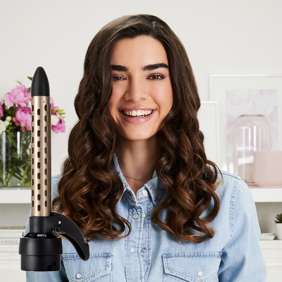 Brosse coiffante Bellissima BROSSE AIR WONDER BLANC OR