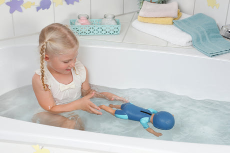 Poupon - BABY BORN -  Ma premiere nage - Poupée garçon 30 cm - Tenue non détachable et bonnet - Jouet de bain - Des 1 an