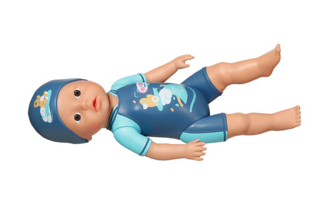 Poupon - BABY BORN -  Ma premiere nage - Poupée garçon 30 cm - Tenue non détachable et bonnet - Jouet de bain - Des 1 an